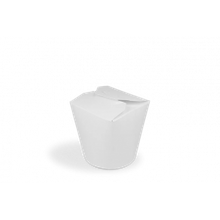 Wok to Go cup Carton 80x86 mm 16oz 400ml White - 500 pcs