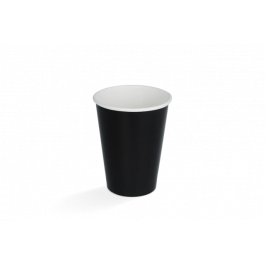 Milkshake cup Carton small 360ml Ø90 mm 12oz Black FSC®Mix - 500 pcs