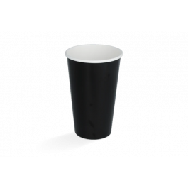 Milkshake cup Carton medium 450ml Ø90 mm 16oz Black FSC®Mix - 500 pcs