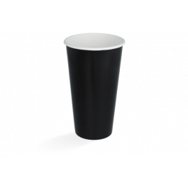 Milkshake cup Carton Large 560ml Ø90 mm 20oz Black FSC®Mix - 500 pcs