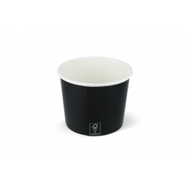 ice cream cup Carton 300ml Ø90 mm 10oz Black FSC®Mix - 1000 pcs