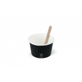 ice cream cup Carton 120ml Ø78 mm 4oz FSC®Mix Black - 1.000 pcs