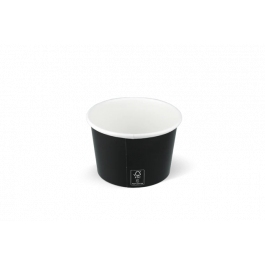 ice cream cup Carton 240ml Ø90 mm 8oz FSC®Mix Black - 1.000 pcs