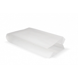 Snack Bags perforated Paper - 1 pond 140x80x320 mm White 45gr - 1.300 pcs