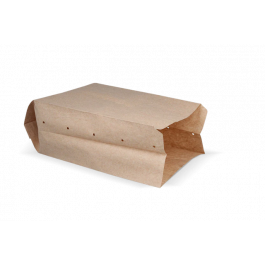 Snack Bags perforated Paper - 2 pond 160x100x310 mm kraft 50gr - 1.000 pcs
