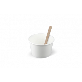 ice cream cup Carton 120ml Ø78 mm 4oz White - 1.000 pcs