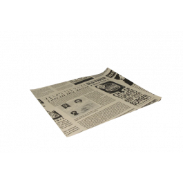 Hamburger Wrapping paper greaseproof 330x300 mm FSC®Mix newspaper Brown - 2.000 pcs