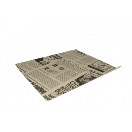 Hamburger Wrapping paper greaseproof 330x380 mm FSC®Mix newspaper Brown - 2.000 pcs