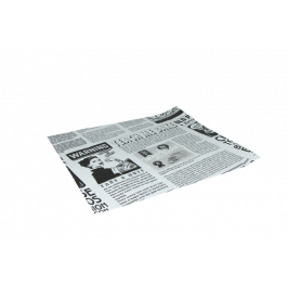 Hamburger Wrapping paper greaseproof 330x300 mm FSC®Mix newspaper White - 2.000 pcs