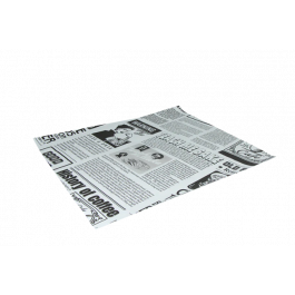 Hamburger Wrapping paper greaseproof 330x380 mm FSC®Mix newspaper White - 2.000 pcs