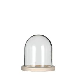 Glass Dome with Wooden Base 120x130mm - 1 pc