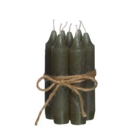 Diner Candles Green 110 mm - 7 pcs