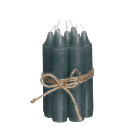 Dinner Candles Anthracite 110 mm - 7 pcs