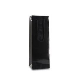Wine bags 12+10x35cm Black - 100 pcs
