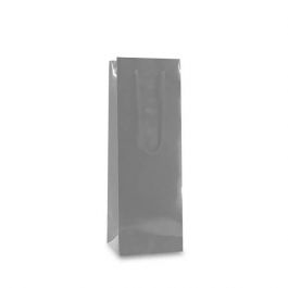 Wine bags 12+10x35cm Silver - 100 pcs