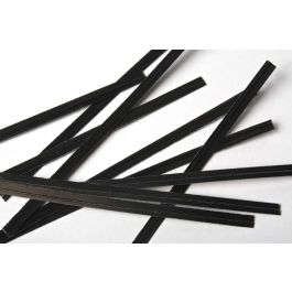 Tin Ties 15.2x0.4cm Paper Black (1.000 pieces) [TT6BK]