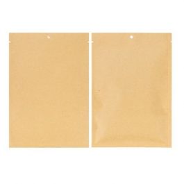 Flat kraft Paper Bags with plastic inside 85x105mm - 100 pcs