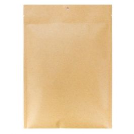 Flat kraft Paper Bags with plastic inside 112x157mm - 100 pcs
