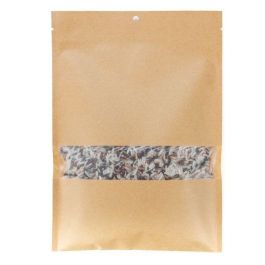 Kraft Bags Sealable 6.5 x 8.2 cm with Window (100 pieces) [KHS28MW]