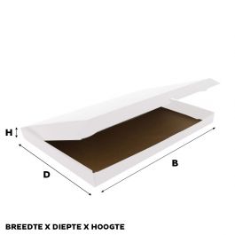 Shipping cartons 415x305x85mm White -50 pcs