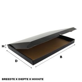 Shipping cartons 415x305x85mm Black -50 pcs
