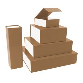Magnet boxes 425x333x97mm Brown/White -25 pcs