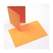 Folded Card Gold 124x178mm - 50 pcs
