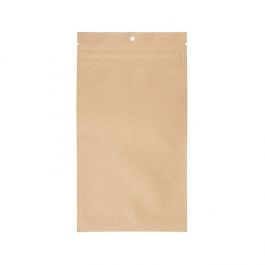 Grip Seal Bags w/ Child Resistant Zipper Kraft 127 x208 mm - 100 pieces