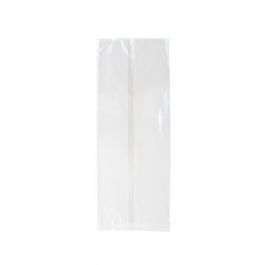 Eco-friendly Home Compostable Clear Flat Crinkle Bag 95x254 mm - 100 pieces