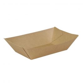 Eco-friendly Paper Food Trays brown 500 ml - 800 pcs