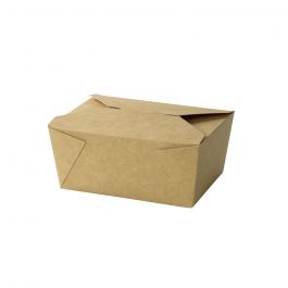 Take-Away Cardboard Boxes brown 1200 ml - 300 pcs