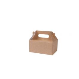 Pastry box Brown 11x9x18 cm (150 pieces) [GB-DFC01704]