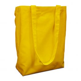 Cotton carrier bags 38x42cm with handle yellow 38x42cm (250 pcs.) [FP-DKE010]