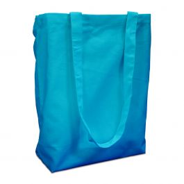 Cotton carrier bags 38x42cm with handle light blue 38x42cm (250 pcs.) [FP-DKE012]