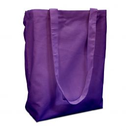 Cotton carrier bags 38x42cm with handle purple 38x42cm (250 pcs.) [FP-DKE014]