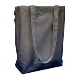 Cotton carrier bags 38x42cm with handle grey 38x42cm (250 pcs.) [FP-DKE021]