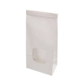 Bags Kraft White with Closure 11.5x7x24.5 cm (400 pieces) [GB-DRE02710]