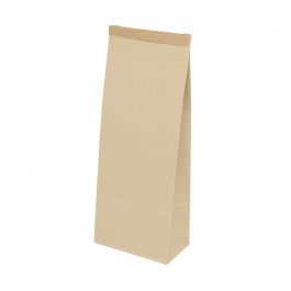 Bags Kraft brown with Closure 12.5x7.5x32.7 cm (500 pieces) [GB-DRE03360]