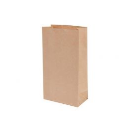 Block bottom bags Kraft 100grs 130x80x185 mm - 100 pcs