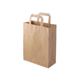Carrier bags made of recycled paper 22 × 10 × 28 cm brown (250 pieces) [GB-DSE02314]