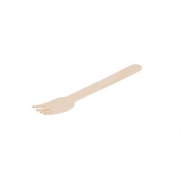 Cake forks wood 14 cm with organic coating (1000 pieces) [GB-DSE06298]