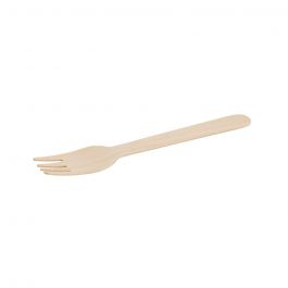 Forks wood 16 cm with organic coating (1000 pieces) [GB-DSE06306]