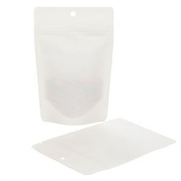 Eco Stand Up Pouches Kraft White 57 grams 102x60x152mm - 100 pcs