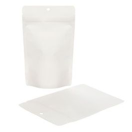 Eco Stand Up Pouches Kraft White 113 grams 130x79x206mm - 100 pcs