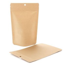 Eco Stand Up Pouches Kraft 113 grams 130x79x206mm - 100 pcs