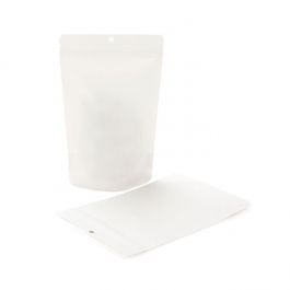 Eco Stand Up Pouches Kraft White 312 grams 149x89x232mm - 100 pcs