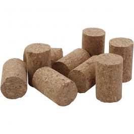 Cork, H: 4 cm, Dia. 2.5 cm, size 4x2,5 cm - 50 st