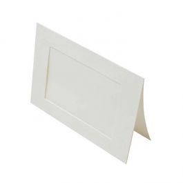 Folded Card White cut out Frame White 130x178mm - 25 pcs
