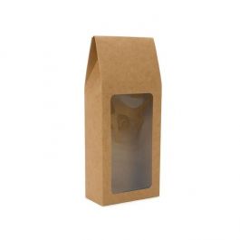 Kraft Gift Boxes with Window 90x45x215mm - 25 pcs