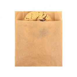 Greaseproof Bags Kraft 102x29x114mm - 100 pcs